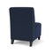 Lesro Siena Lounge Reception Armless Guest Chair, Black, RF Blueberry Back, MD Ink Seat SN1102 - alternate 2